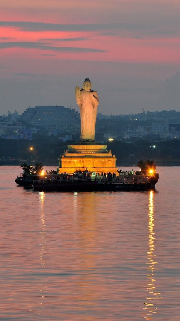 Hussain Sagar Lake Buddha statue Hyderabad